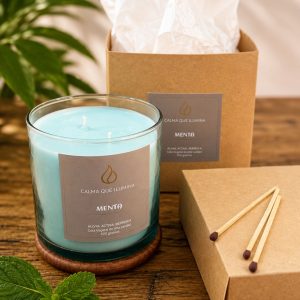 Vela aromática de Menta