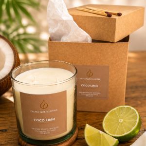Vela aromática de Coco y Lima